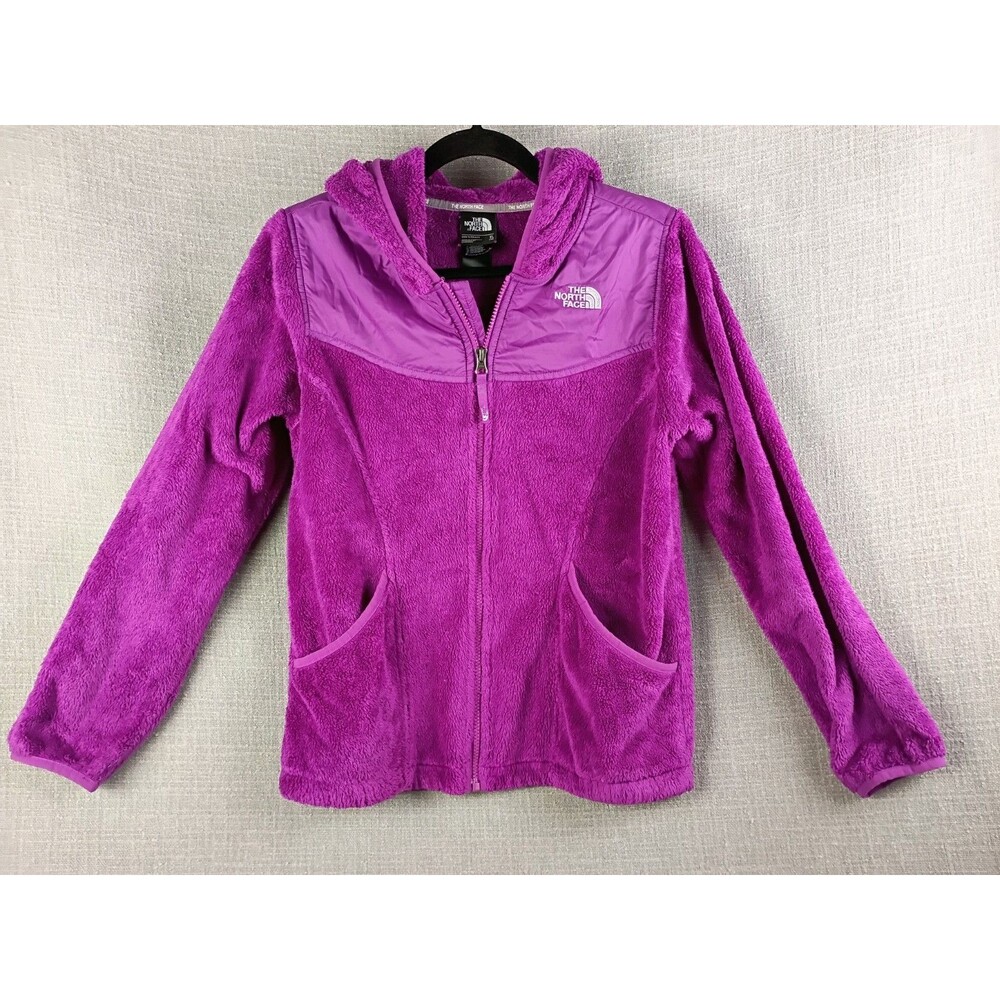 The North Face Hooded Jacket Purple Zip Up Girls Youth XL (18)